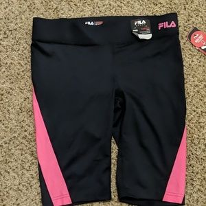 Fila Strength Bermuda workout leggings glitter